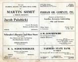 Martin Shmit, Jacob Palubicki, Schrader's Harness, B.A. Schoeneberger, Perham Oil, J.M. Januszewski, Otter Tail County 1925